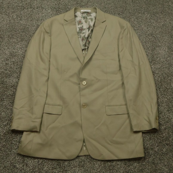 Ralph Lauren blazer 42L Silk Wool Jacket Floral Lining‎ sports coat unstructured